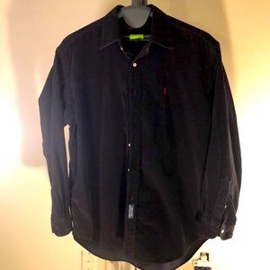 Polo Xl Black Corduroy Long Sleeve - image 1